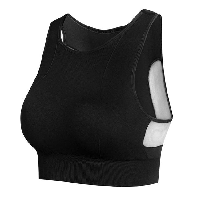 Seamless High Impact Sports Bra with Removable Cup